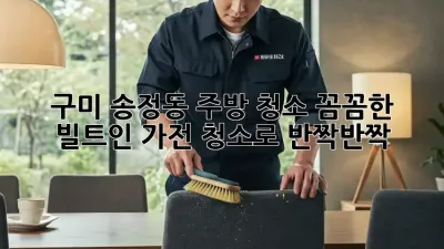 구미 송정동 주방 청소✨: 꼼꼼한 빌트인 가전 청소로 ✨반짝반짝✨